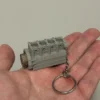 4 Cylinder Engine Keychain w/ Moving Pistons