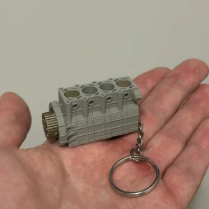 4 Cylinder Engine Keychain w/ Moving Pistons