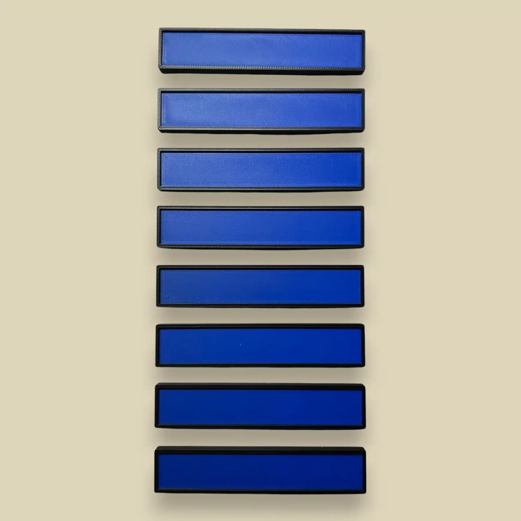 Automotive Accessories NA Custom Magnetic Drawer Label - Blank Black-Blue.