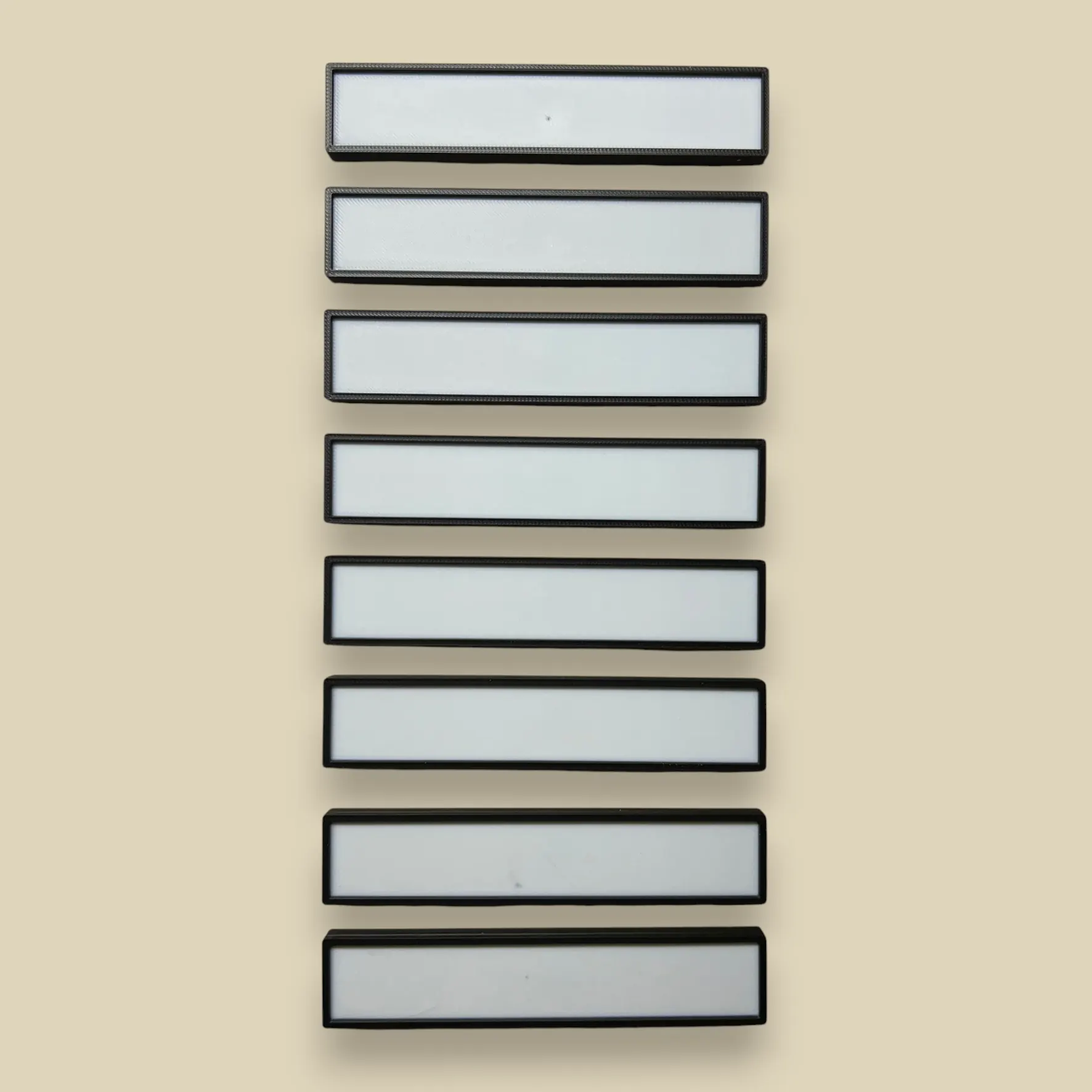 Automotive Accessories NA Custom Magnetic Drawer Label - Blank Black-White.