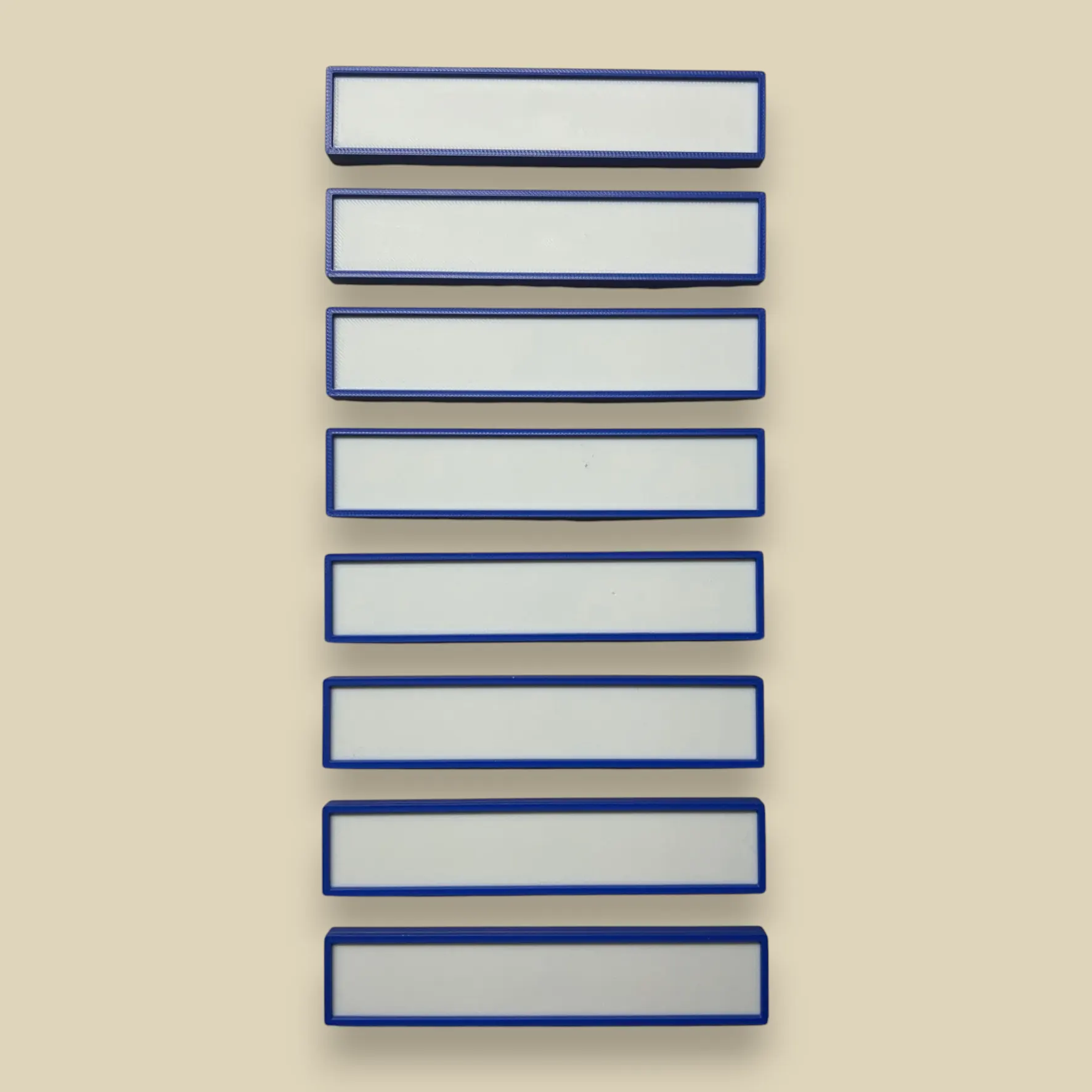 Automotive Accessories NA Custom Magnetic Drawer Label - Blank Blue-White.