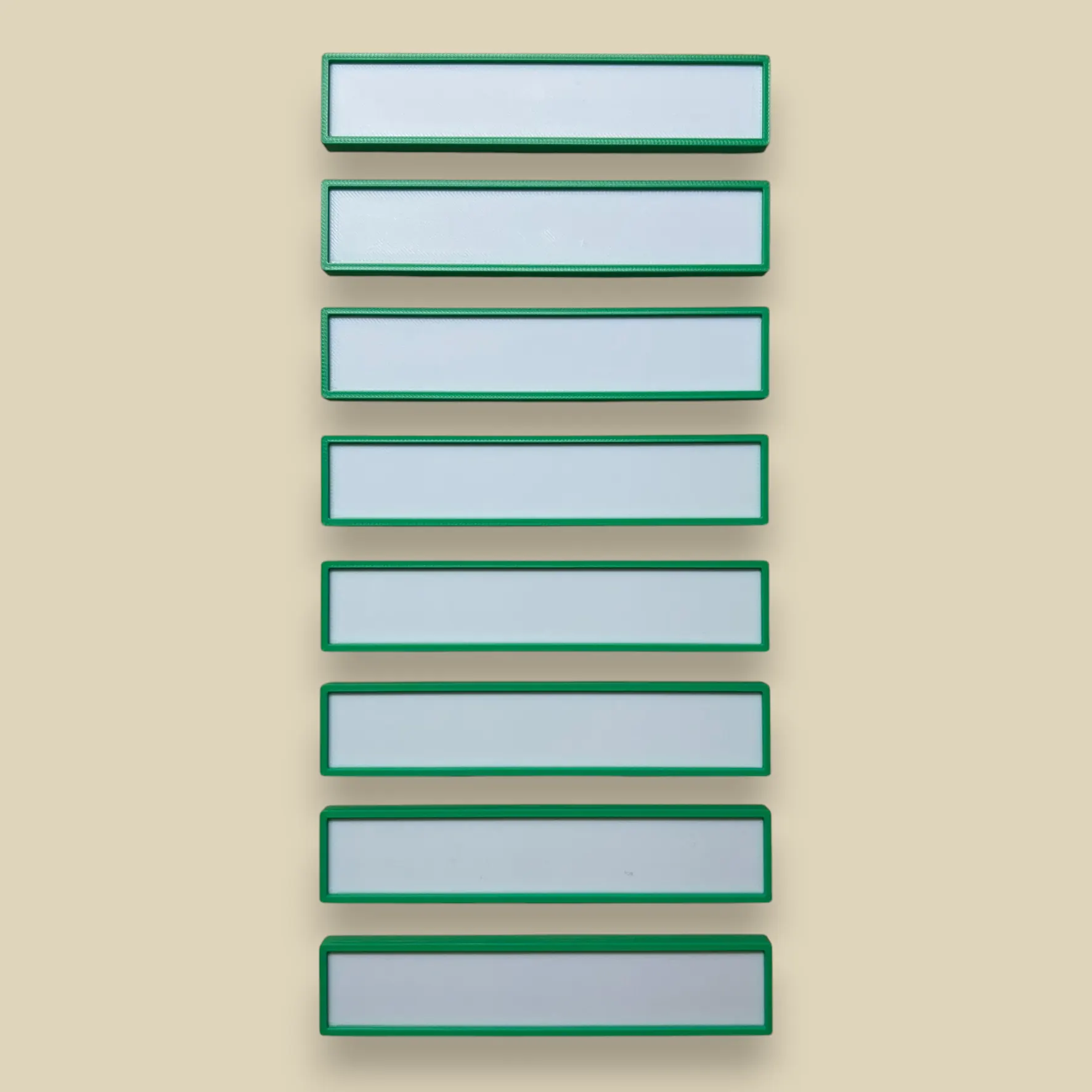 Automotive Accessories NA Custom Magnetic Drawer Label - Blank Green-White.