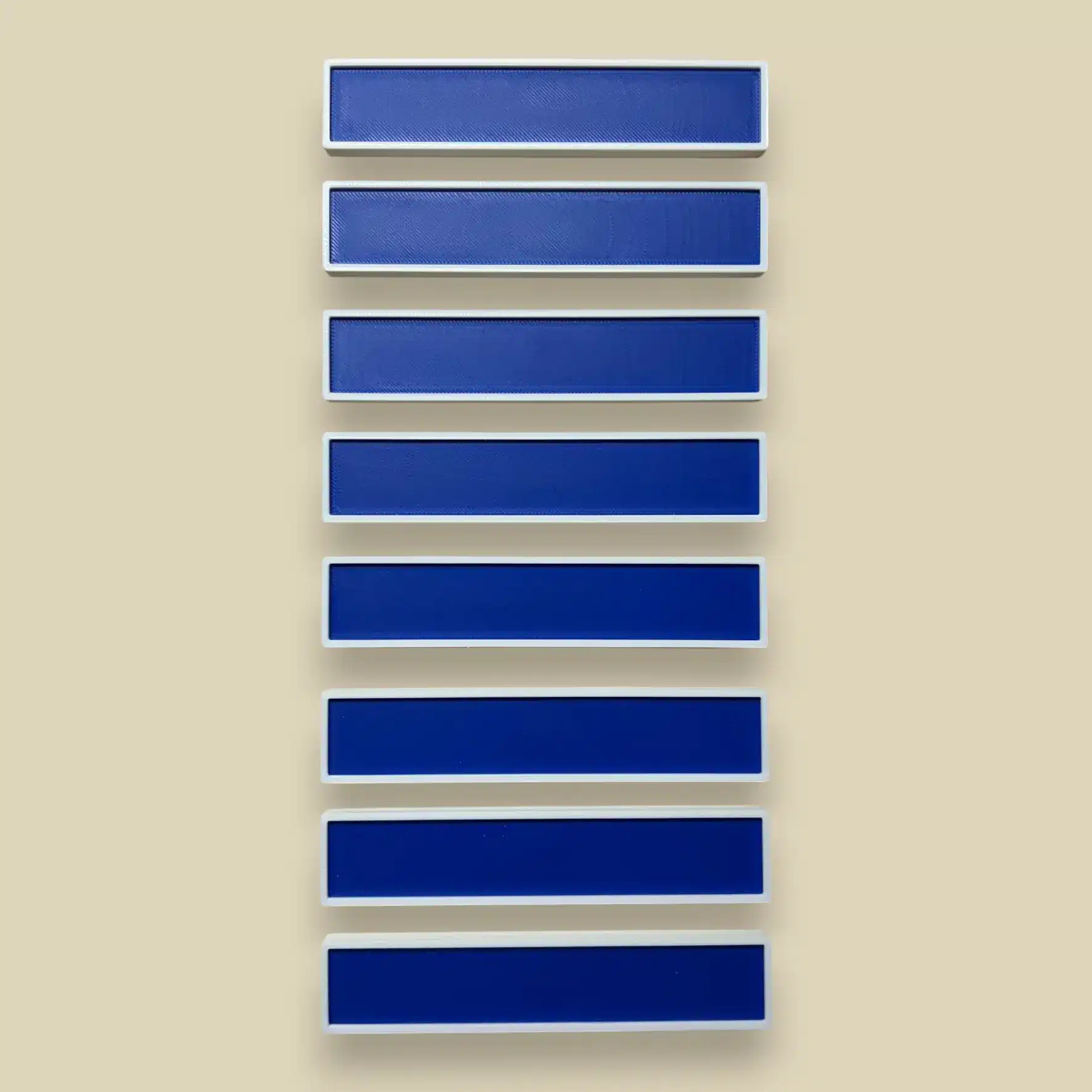 Automotive Accessories NA Custom Magnetic Drawer Label - Blank White-Blue.