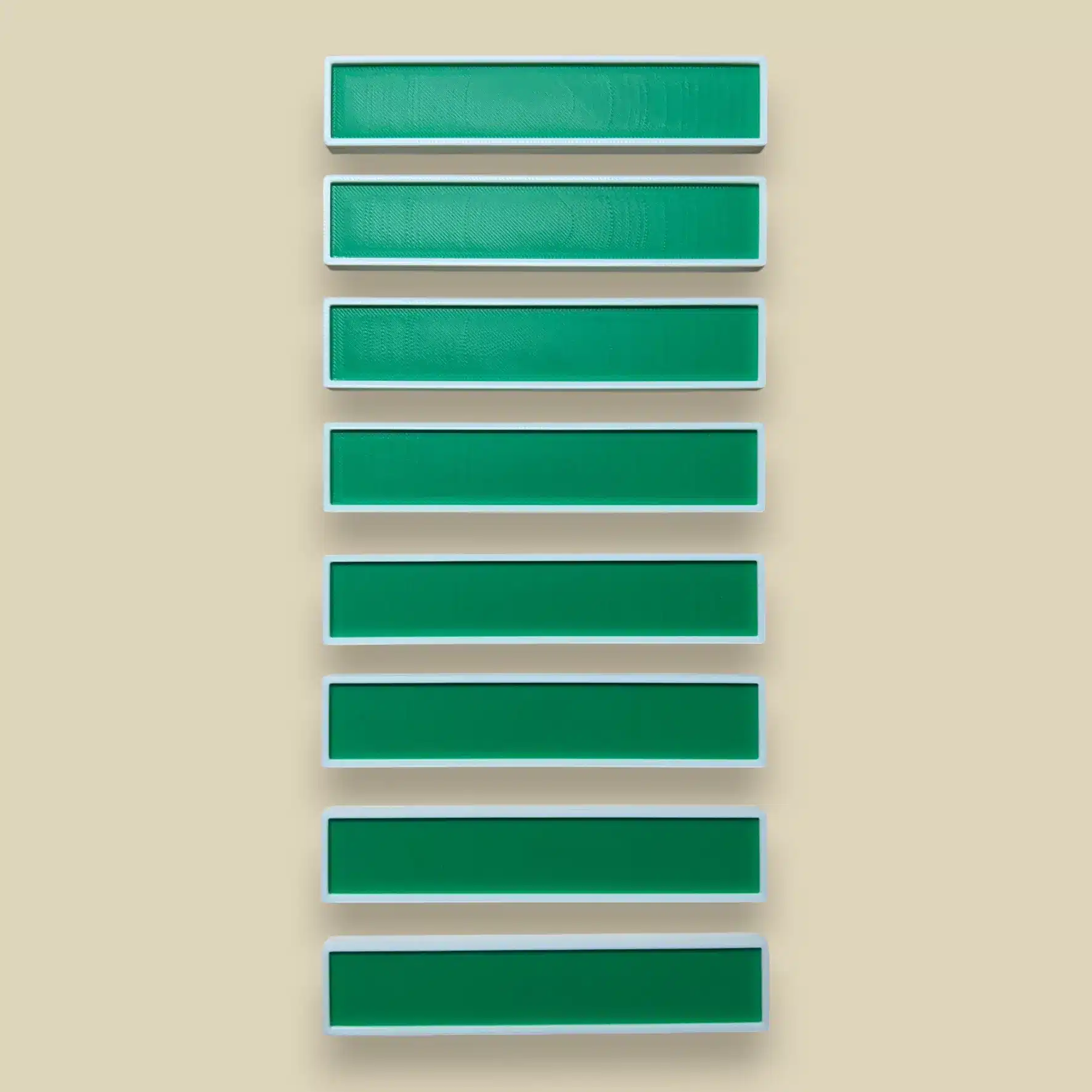 Automotive Accessories NA Custom Magnetic Drawer Label - Blank White-Green.